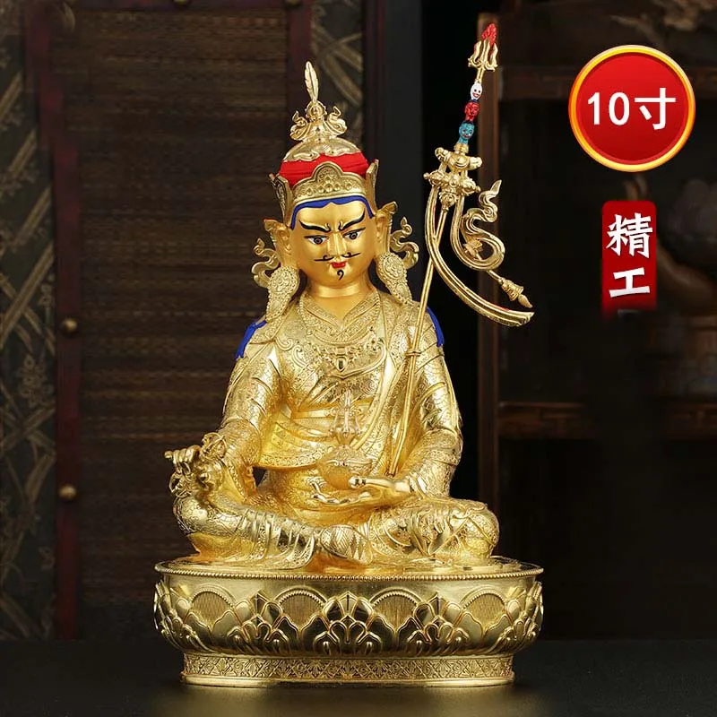 large Asia Nepal high grade gilding Padmasambhava Rinpoche Buddha statue HOME Patron saint bless safe good LUCK