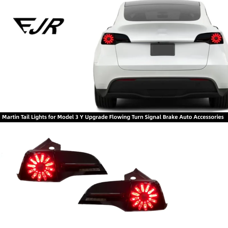 

For Tesla Taillight Assembly Martin Tail Lights Car LED Lamp for Model 3 Y Upgrade Flowing Turn Signal Brake Auto Accessories