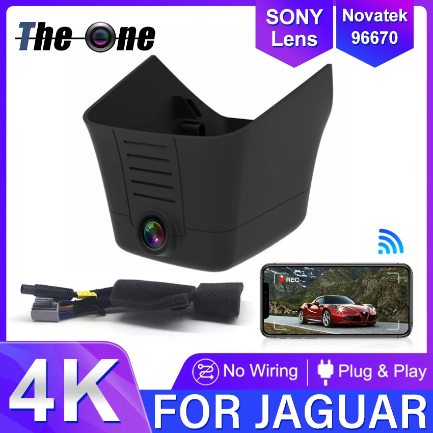 

For Jaguar E-Pace (X540) 2018-2025 Front and Rear 4K Dash Cam for Car Camera Recorder Dashcam WIFI Car Dvr Recording Devices