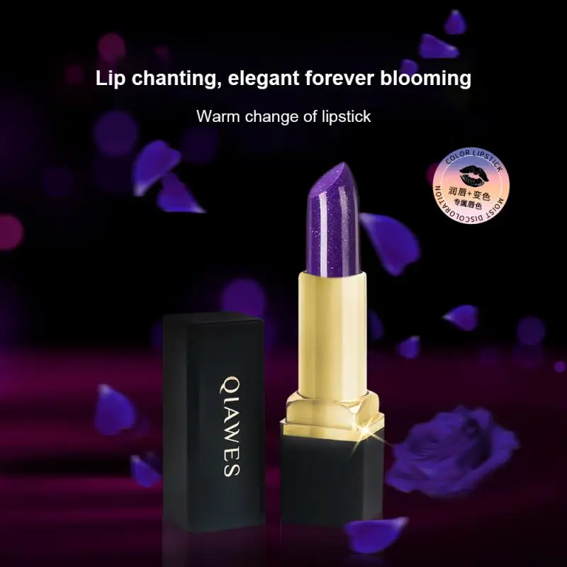 Color Changing Lipstick Waterproof Non-stick Cup Long-lasting Smudge Proof Moisturizing Temperature Change Lipstick