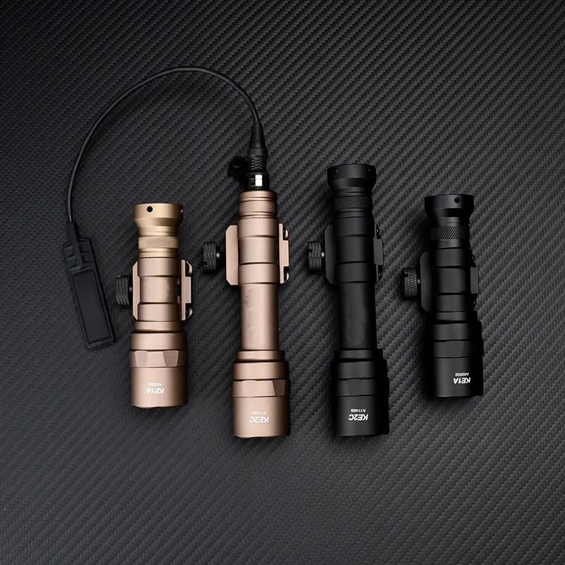 Tactical Airsoft Lighting Light SF M300C Mini Flashlight M600U Lamp With Tailcap Metal CNC LED Training Torch Fit 20mm Picatinny