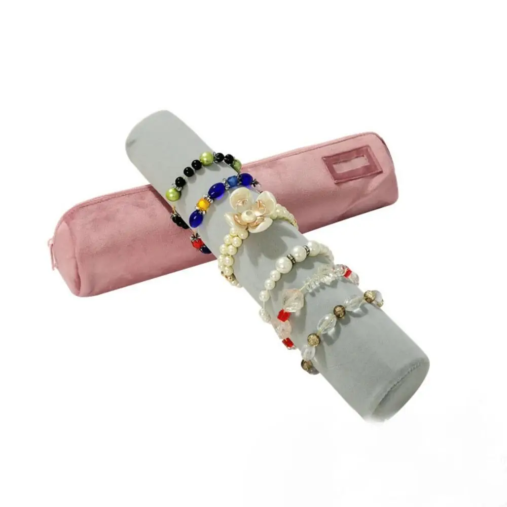 

New Design with Zipper Necklace Travel Pouch Flannel Multifunctional Jewelry Organizer Portable Anti-Scratch Jewelry Bag