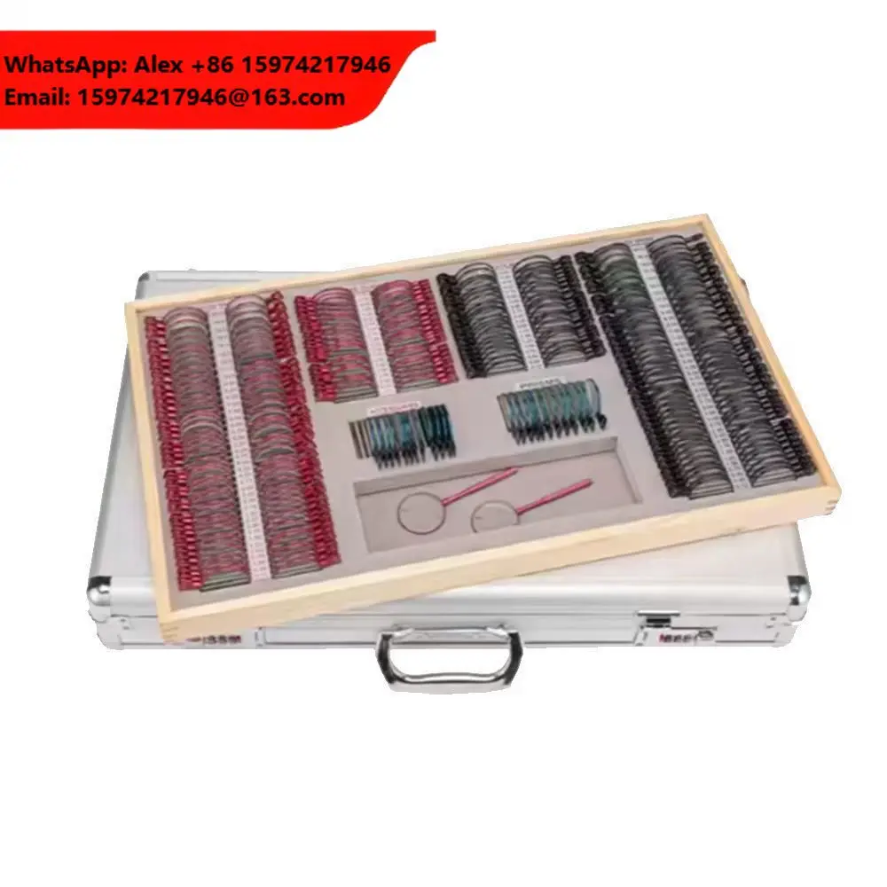 SJ Optics JSC-266 Glass Metal Trial Frame Set 158 PCS Optometry Test Frame Kit Eye Exam Frames For Optical Shop