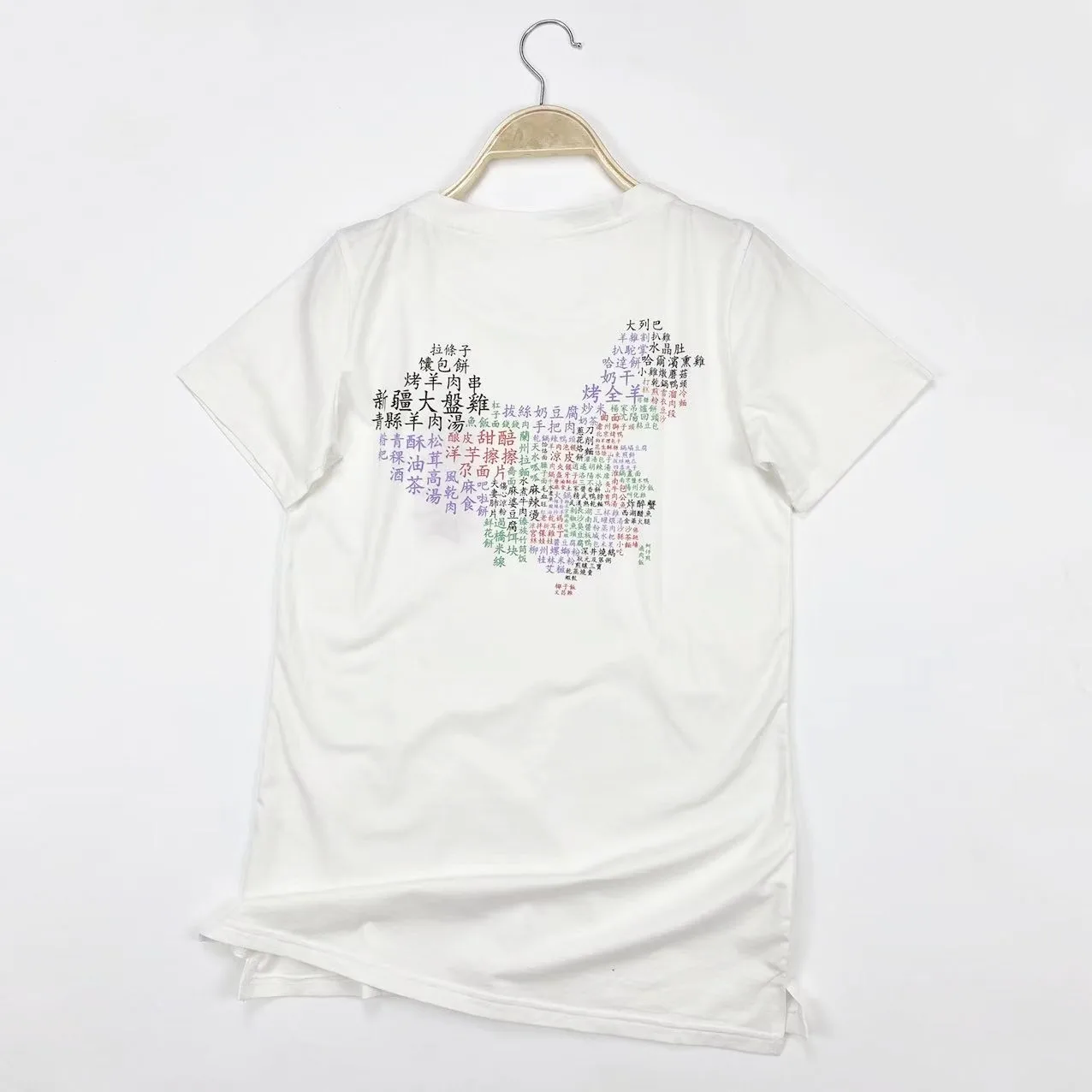 صيف جديد جولة Ne المطرزة كلمة ex Faion تي شيرت ort Sve مريحة الجلد ودية با طباعة المرأة الأعلى #4