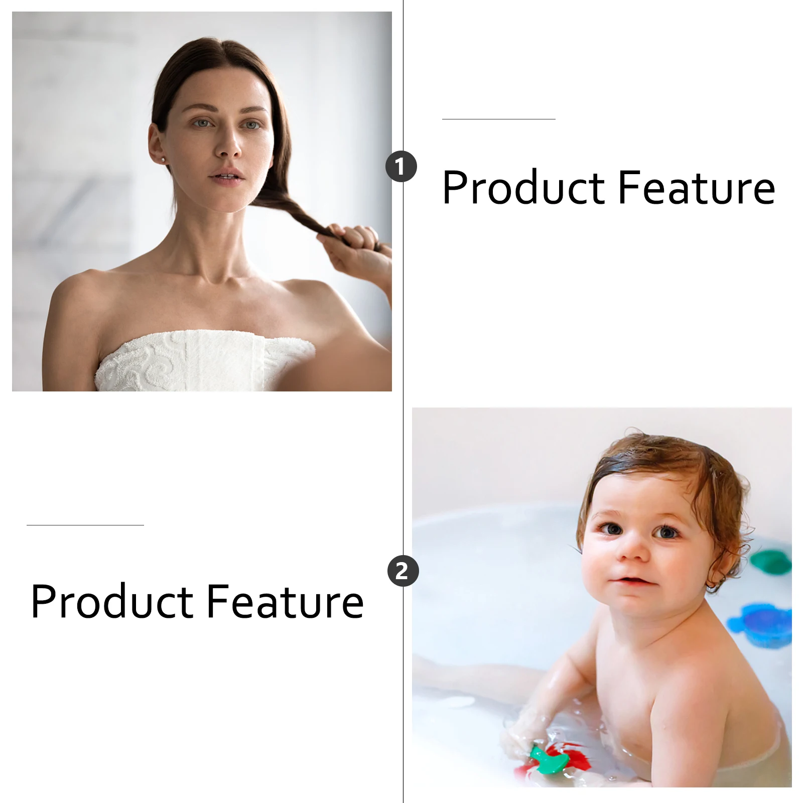 

2Pcs Waterproof Shower Cap Bathing Hats for Hair Treatments Durable Non Toxic Elastic B Suitable Different Head Circumference