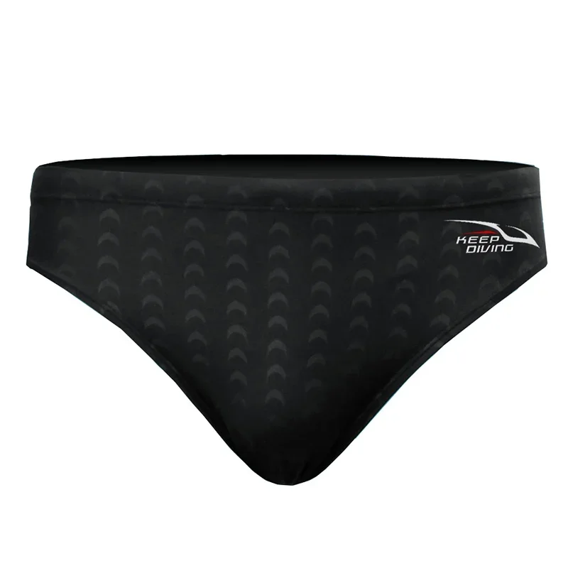 Men's Shark Skin Swim Trunks Professional Competition Swimwear Quick Dry Boxer Briefs Swimming Shorts