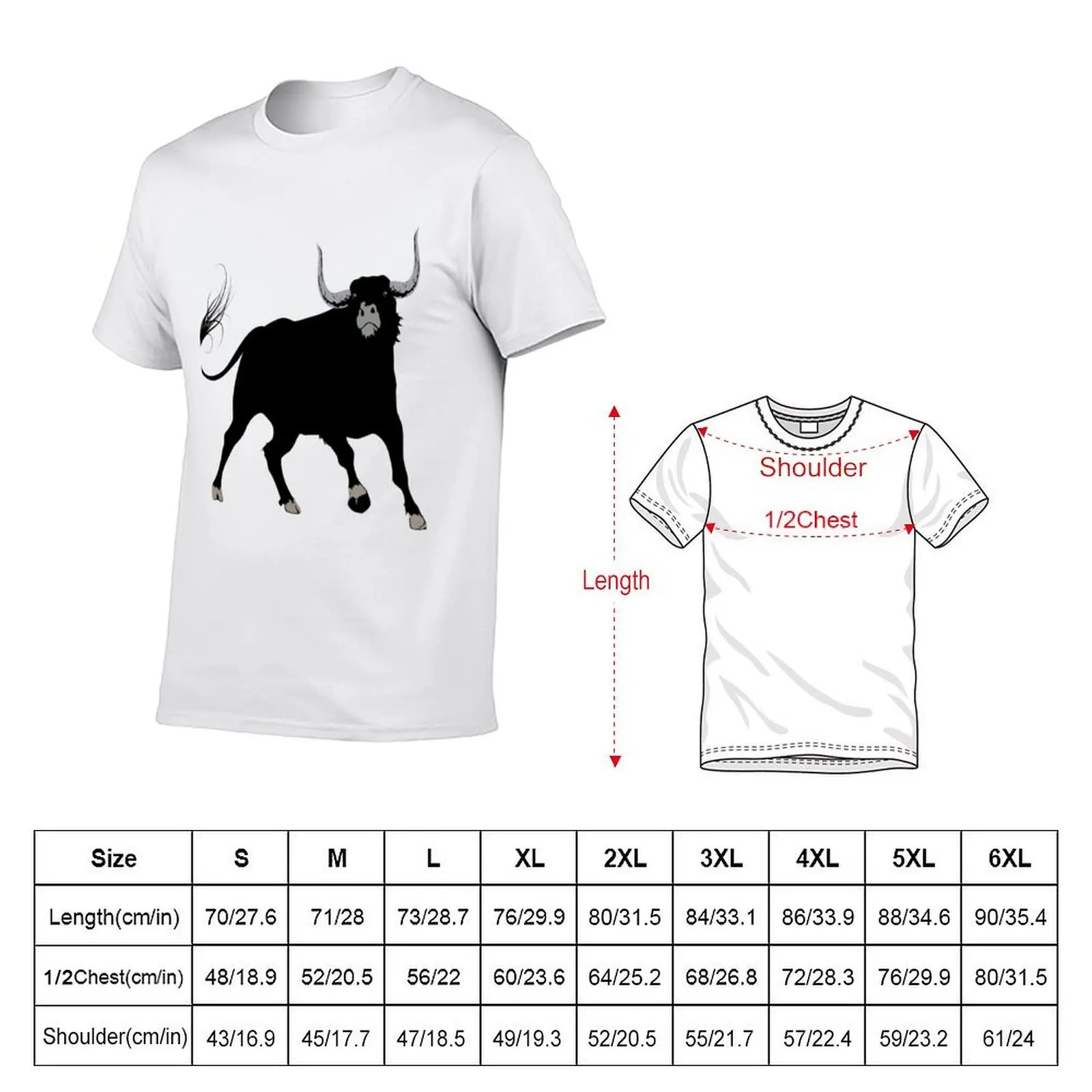 El toro fuerte T-Shirt t shirt for man 100 percent cotton t shirts for man graphic vintage essential t shirt T-shirt