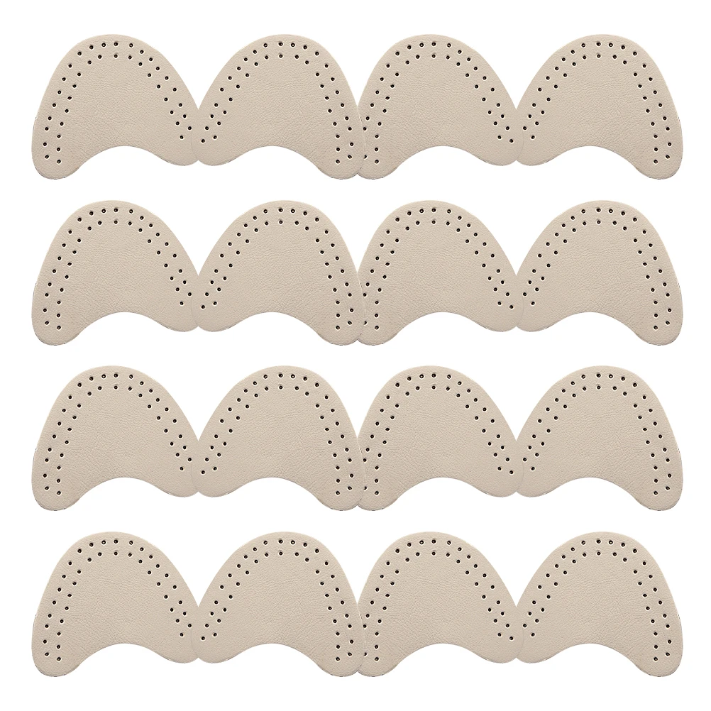 

8pcs 8 Pairs Forefoot Pads High Heels Non Slip Lightweight Insoles Mute Sole Protectors Anti Skid Design Shoe Supplies