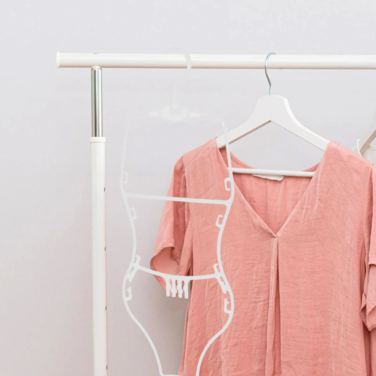 10Pcs Plastic Swimsuit Hangers Body Shaped Bathing Rack for Swimwear Bikinis Lingerie Robes Pool Wardrobe