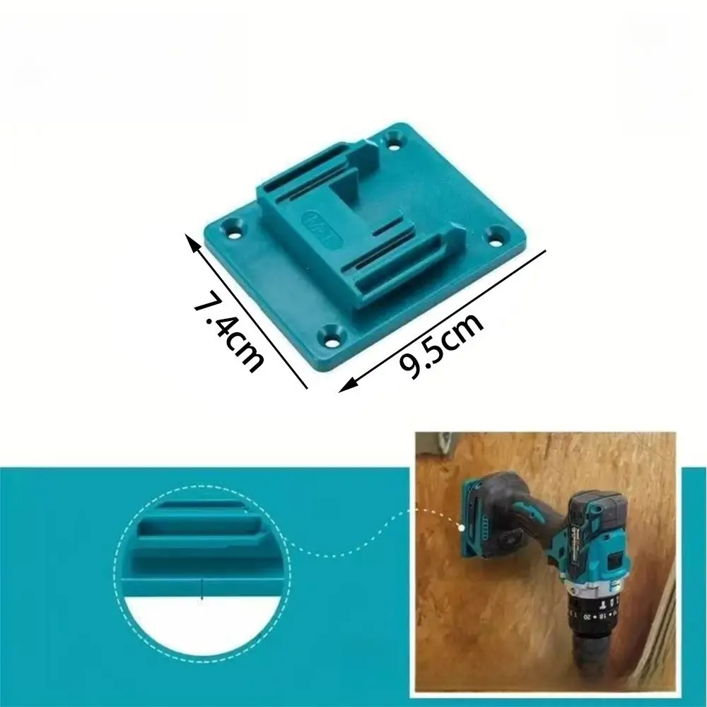 Wall Mount Electric Tool Holder Multifunctional Battery Holder Bottom For Makita/Bosch 18V Power Mount Storage Fixing Drill Tool
