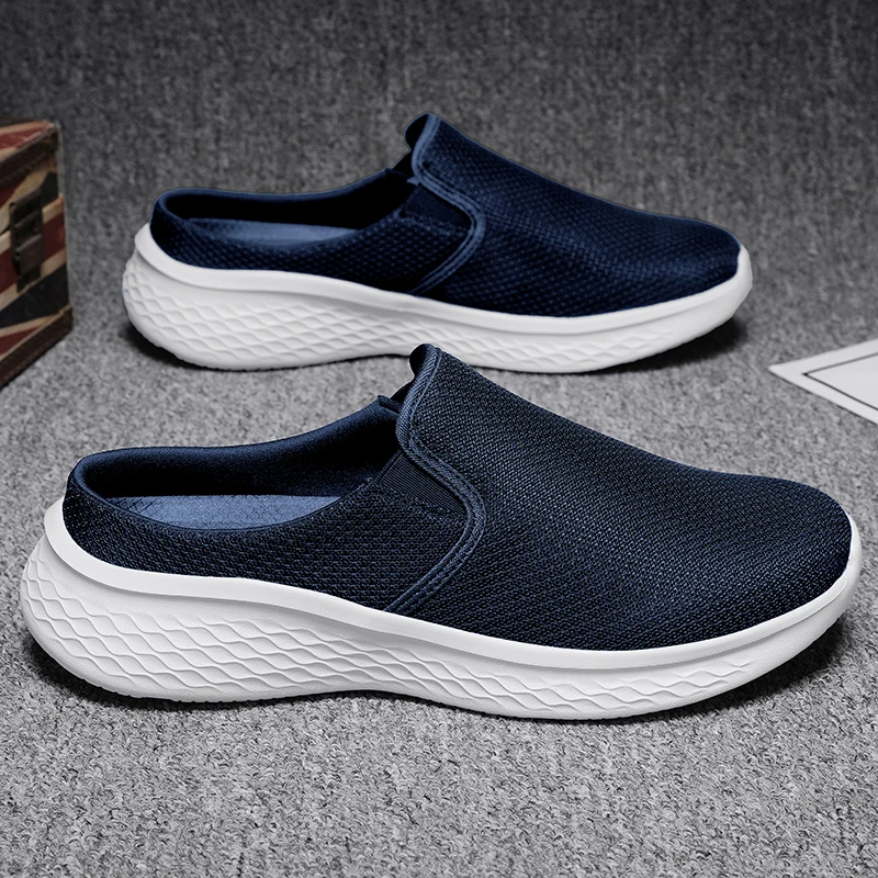Men'S Shoes Loafers Casual - Mesh Open Back Casual Shoes Half