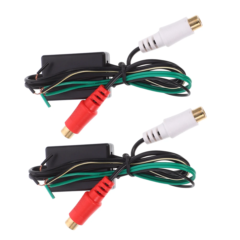 

2Pcs Car Horn Cable Adapter to Female Audio Converter for System Volume Control Speaker Wire Connector Subwoofer
