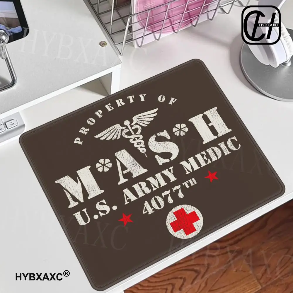 MASH 4077 US Army Medic Gummi-Mauspad, rutschfestes Schreibtischzubehör, HYBXAXC, Spielmatte, Teppich, Mausmatte, Gaming-Matte, Mausteppich, Mauspad