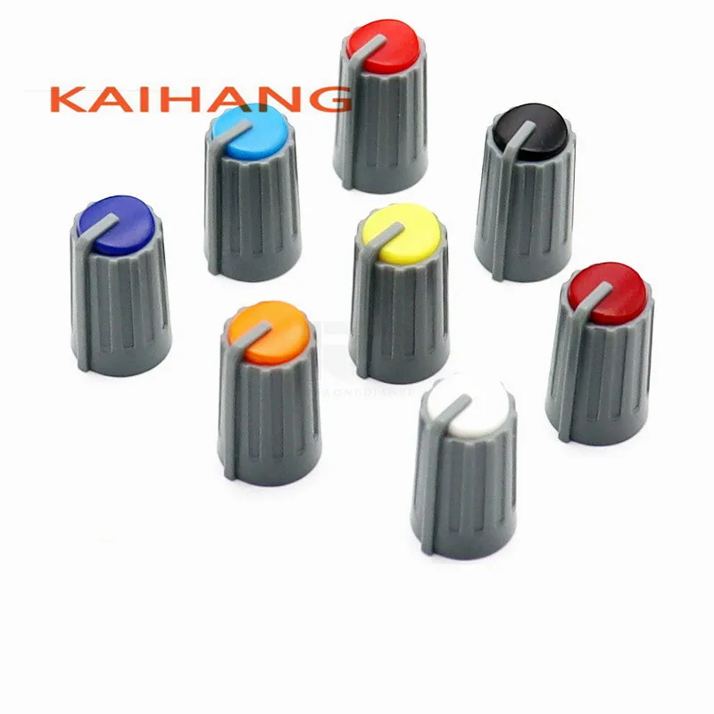 10PCS 10.5×18mm Plastic Knob Potentiometer Knob Mixer knob cap Diameter 10.5mm Height 18mm 270 degrees D-Shaped Inner Hole 6mm - Image 2