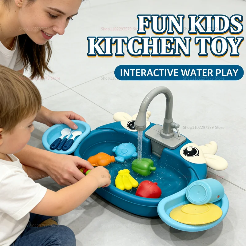 Kids Outdoor Air Quality - Juego de Cocina Infantil con Lavavajillas