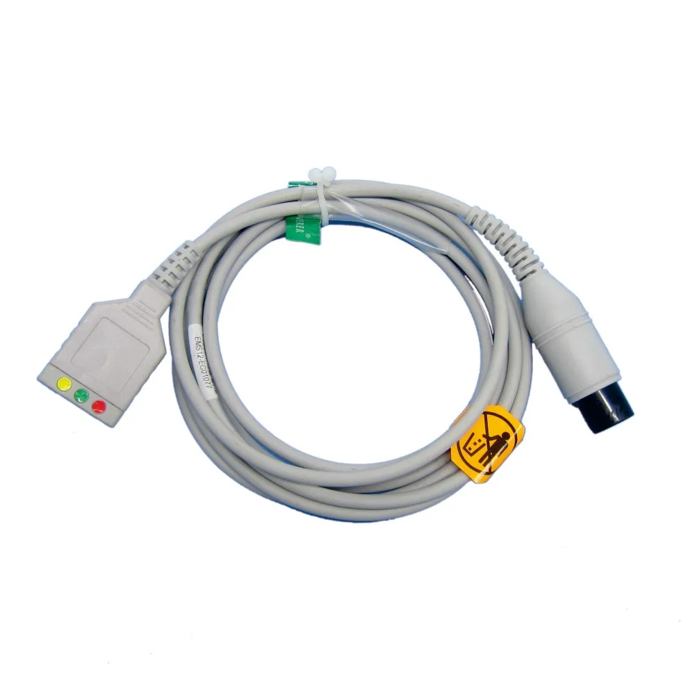 ET-211 patient monitor of ECG trunk CABLE,3leads 5leads for mindray*s MEC1000/2000,PM7000/8000/9000;