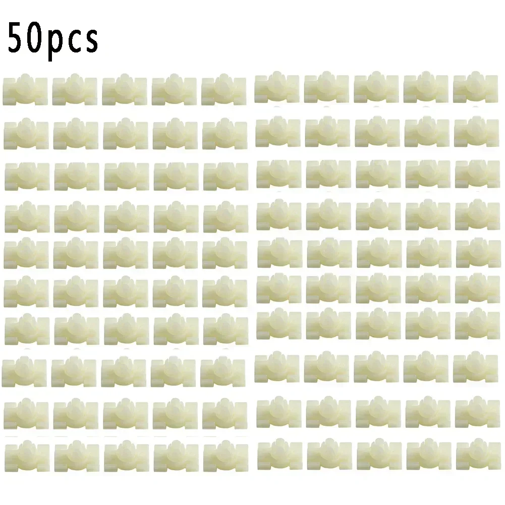 50x Clamps Plugs Grommets Door Gasket Strip Trim Clips For Mercedes-Benz W123 Car Bumper Rivet Fastener Auto Fender Door Trim