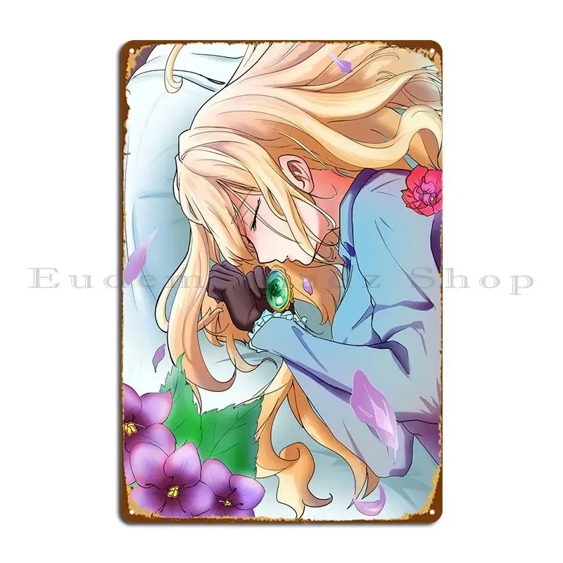 Violet Evergarden Metal Plaque Poster Classic Print Club Bar Cinema Wall Decor Tin Sign Poster