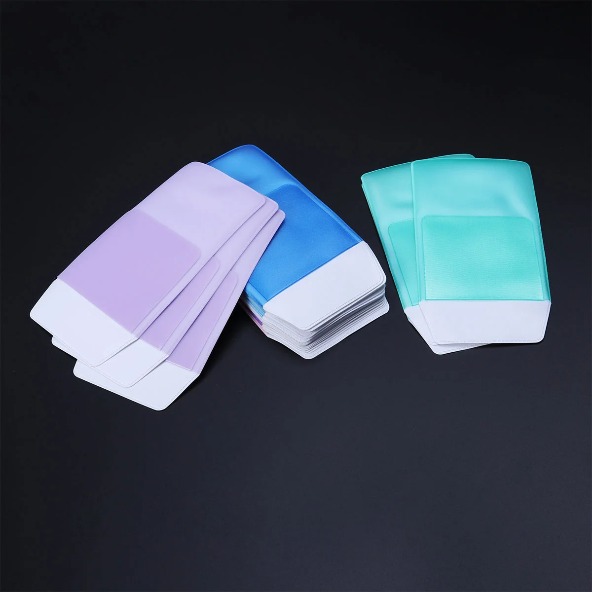 12 Pcs PVC Pen Pouch Fall-proof Inserted Bag Anti-fall Long-lasting Assorted Color Pocket Storage Simple Design