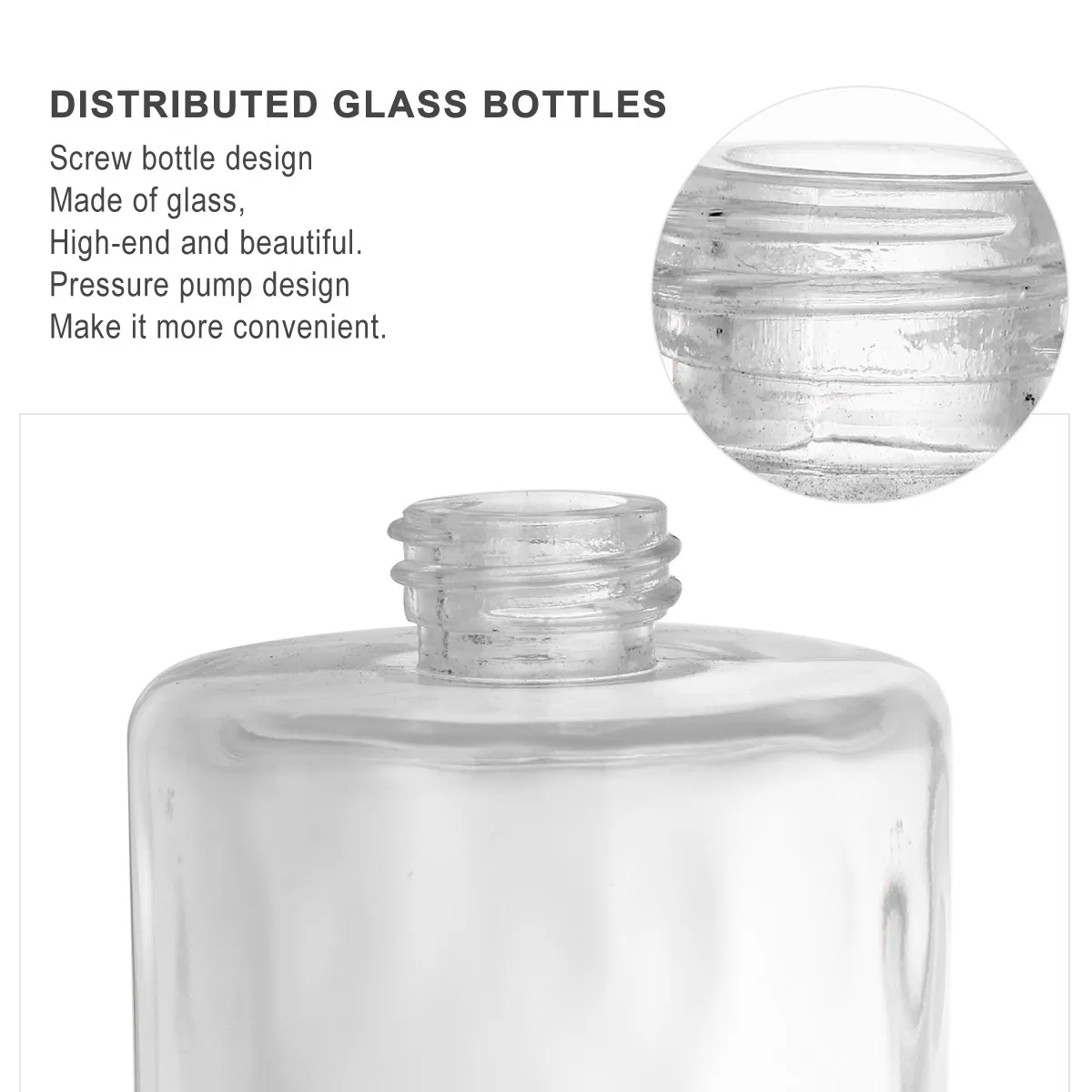 

Набор из 400 мл элегантных стеклянных дорожных флаконов для лосьона с позолоченным дозатором, удобные для заправки, пустые дорожные бутылки