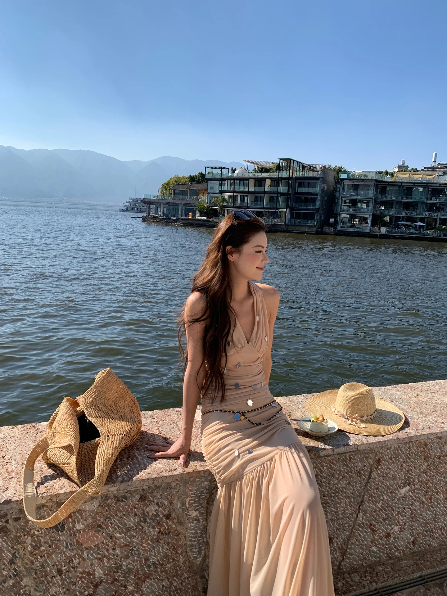 

Комплект из двух предметов: топ и юбка ручной работы для женщин, романтический праздничный стиль, весна-осень, модный дизайн