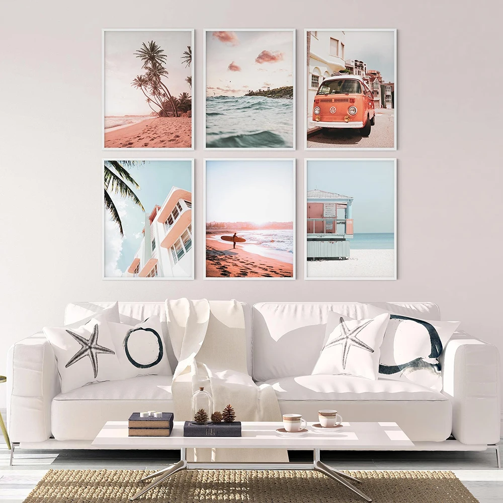 

Beach Wall Art Prints, Surf, Lifeguard, Ocean, Printable Wall Art Decor Canvas Print Travel Poster