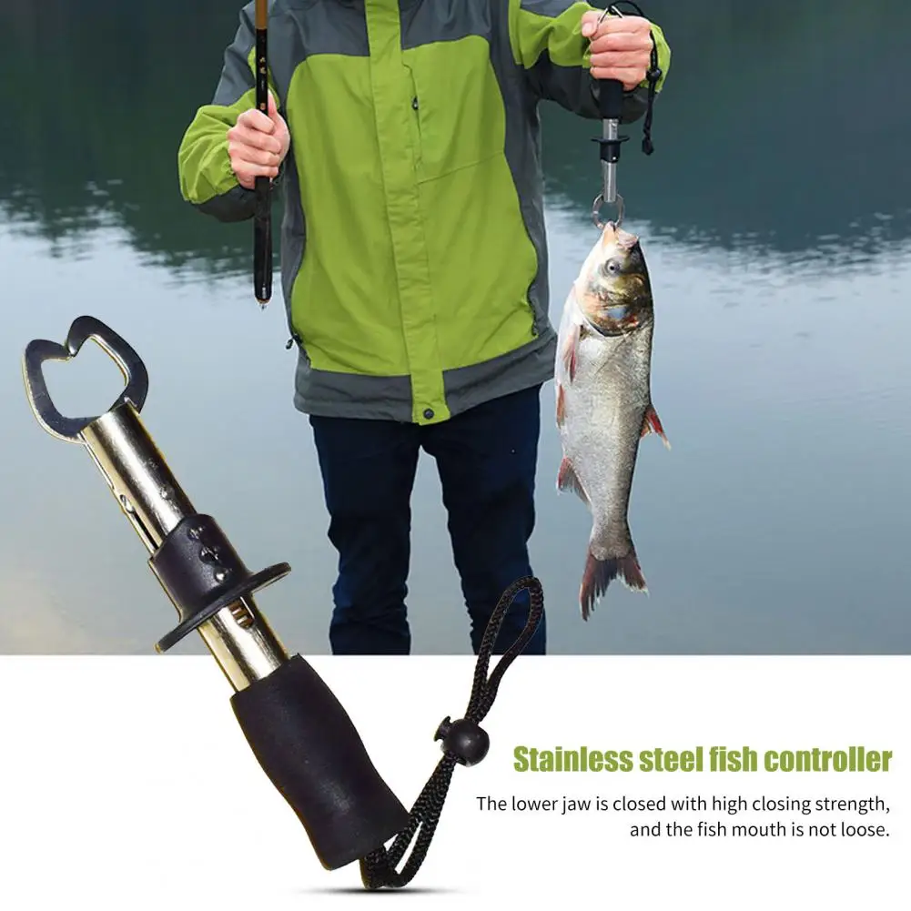 Fishing Gripper  Sturdy Rust Resistant Fish Controller  Stainless Steel Fish Controller