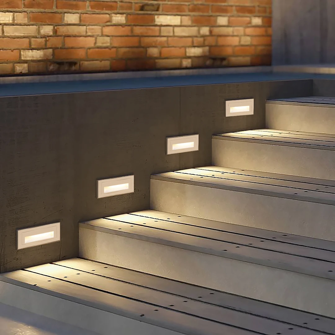 

IP65 Waterproof Stair Light 220-240V Surface Mount Step Light Outdoor Indoor Wall Light