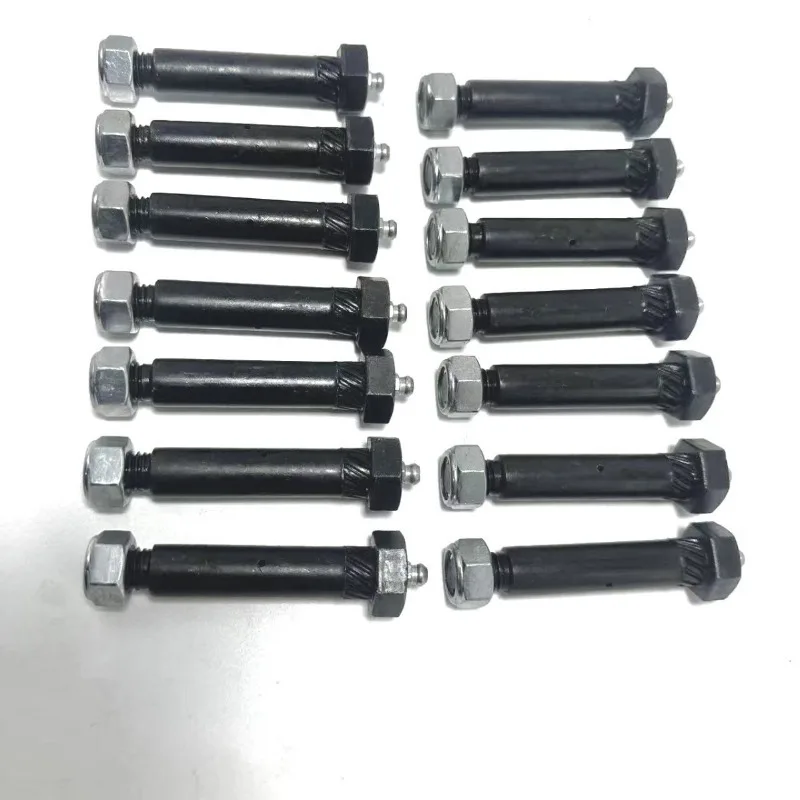 14Pcs Trailer Axle Spring Shackle Bolt 9/16*3 Hexagon Bolt Trailer Suspension Replacement Fastener Hardware Accessories