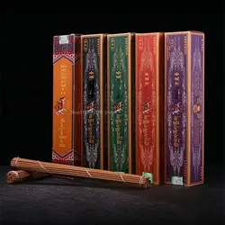 4 Bundles/box Tibetan Incense Ancient Tibetan/Jipin Thread Incense Natural Raw Materials Handmade DIY Household Indoor Incense