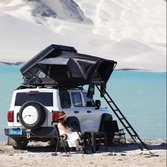 

ADA Onshore Waterproof, Windproof, Durable Hard Shell, Side Opening Aluminum Tent, Oxford Canvas Cotton Roof