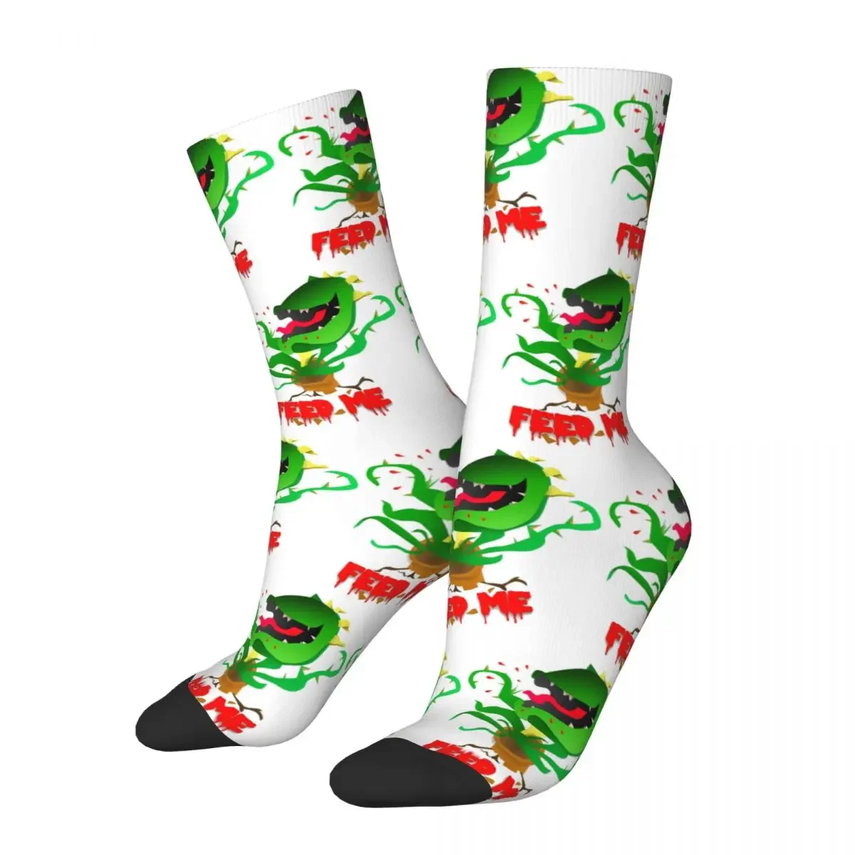 Feed Me-calcetines largos Harajuku para hombre y mujer, medias de alta calidad para todas las estaciones, accesorios para regalo de cumpleaños