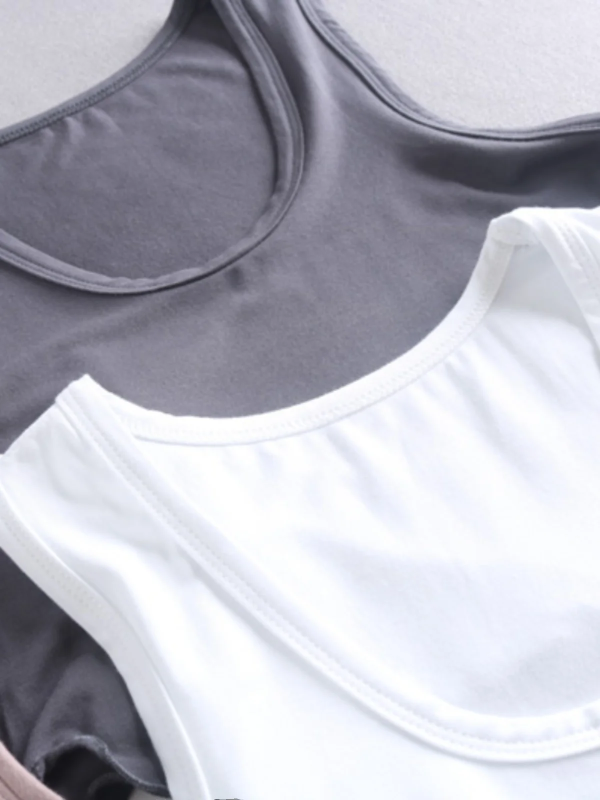 American Basic ort U-ape vêtements de travail débardeur large sangle Csole vêtements intérieurs vêtements d'extérieur Fitn Spor mince mélange de coton