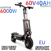 Electric Scooter DUOTTS K8 6000W Dual Motor 60V 40Ah Battery 12 Inch High Power E-Scooter Off-Road Folding Seat Electric Scooter