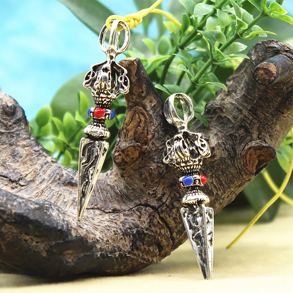 

4Pcs Buddhist Pendant Accessories Creative Bodhi Diamond Pestles Hanging Charms Religious Necklace Decorations Unique Fashion