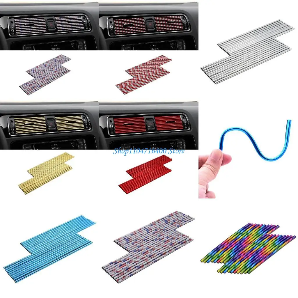 

y1gd Fancy Air Condition Vent Outlet Cover No Installation Tools Needed Styling Mouldings Multicolor Air Outlet Trim Strip