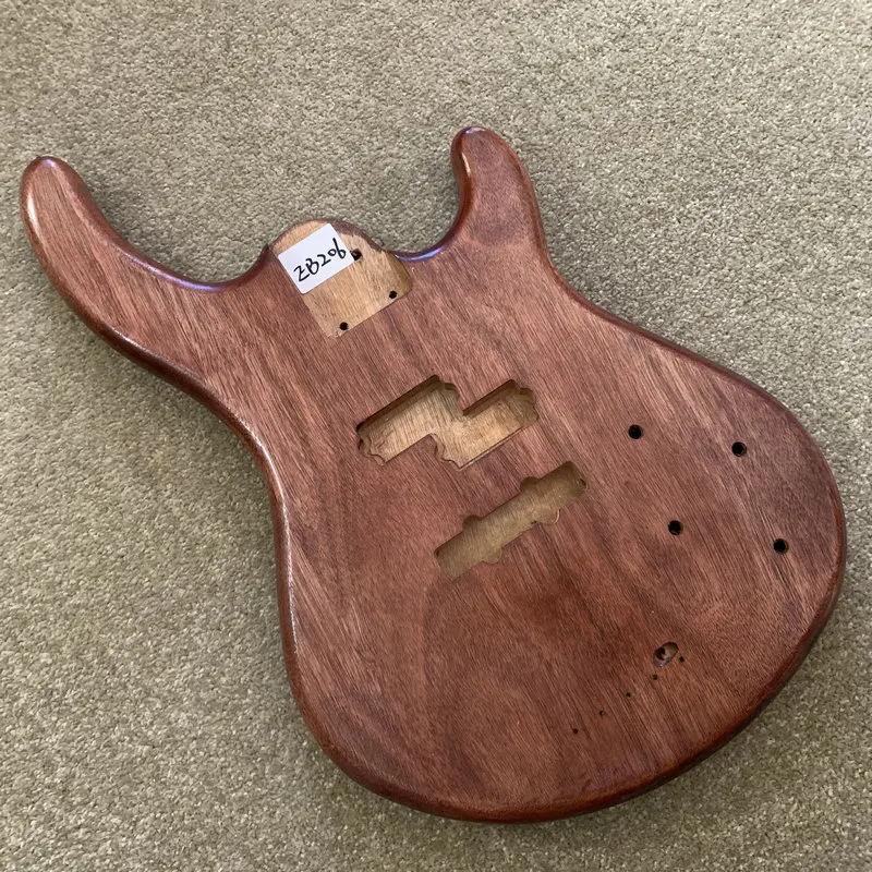 EB206 Solid Okoume Wood  4 Strings Electric BASS Body PJB Pickups DIY  for Replace Black DIY Bass Parts