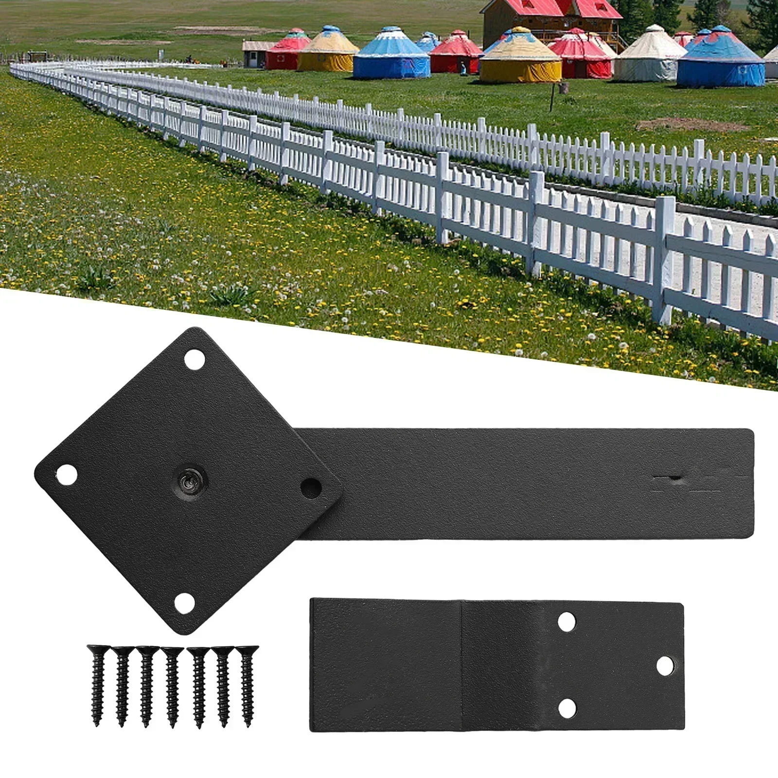 

Barn Door Latch Latch Sliding Door Latch With Screws 15.2*5cm 1pcs Barn Door Carbon Steel Flip Fence Gate Latch