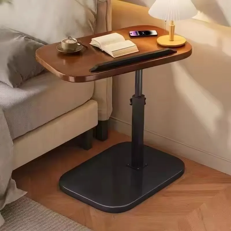 Household Foldable Mobile Lift Computer Desk Table Wood Assembly Sofa Tables Table De Salon