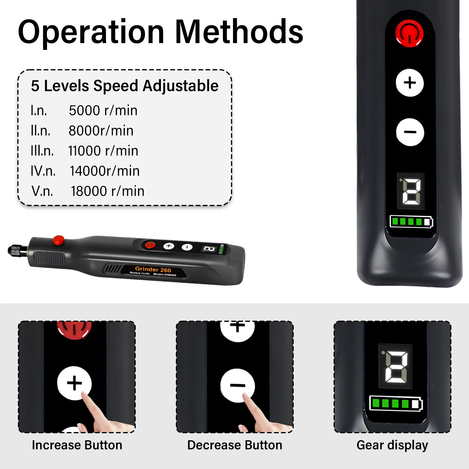 Mini Cordless Rotary Tool Kit 5-Speed USB Rechargeable Engraving & Sanding Tool with 113 Accessories for Polishing, DIY Projects