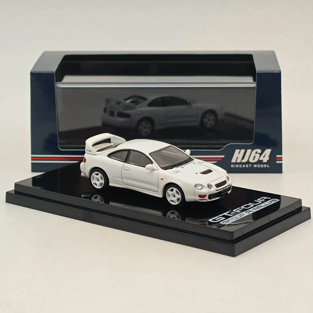 Hobby Japan 1/64 for CELICA GT-FOUR ST205 JDM STYLE White HJ642064AW Diecast Models Car Collection Toys Gift