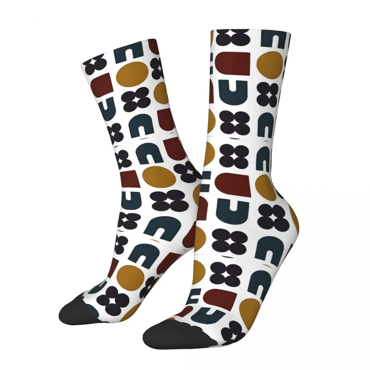 Mid Century Modern Print Socks Hiking 3D Print Boy Mid-calf Sock