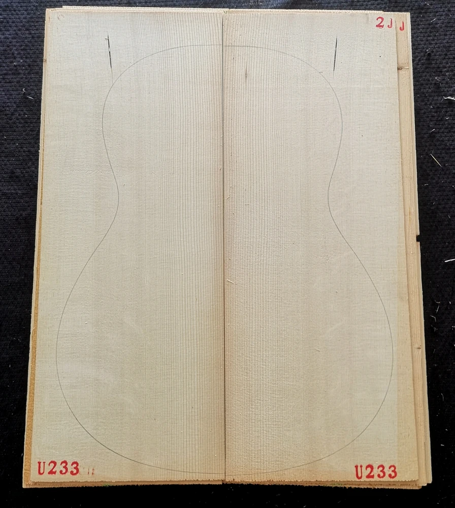 HUATOOL 2 # Classical European German Spruce Full Single Board Guitar Panel Alpine Guitar Wood Production Guitar Tops