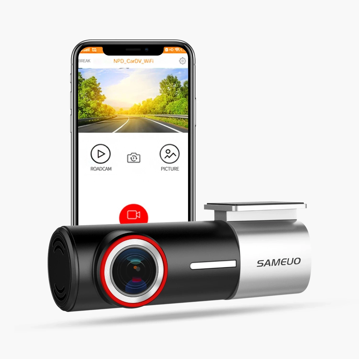 Sameuo U700 Dash cam front and Rear WIFI 4K 2160P Car DVR camera dash auto video Recorder night vision app 24H Parking Monitor