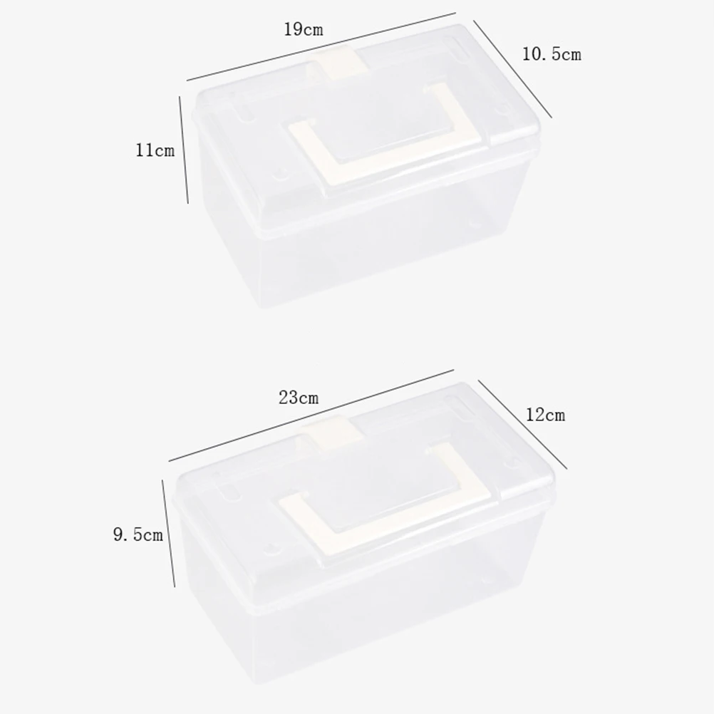 Portable Medicine Box Compact First Aid Container For Home Travel Emergency Organized Storage Durable Plastic