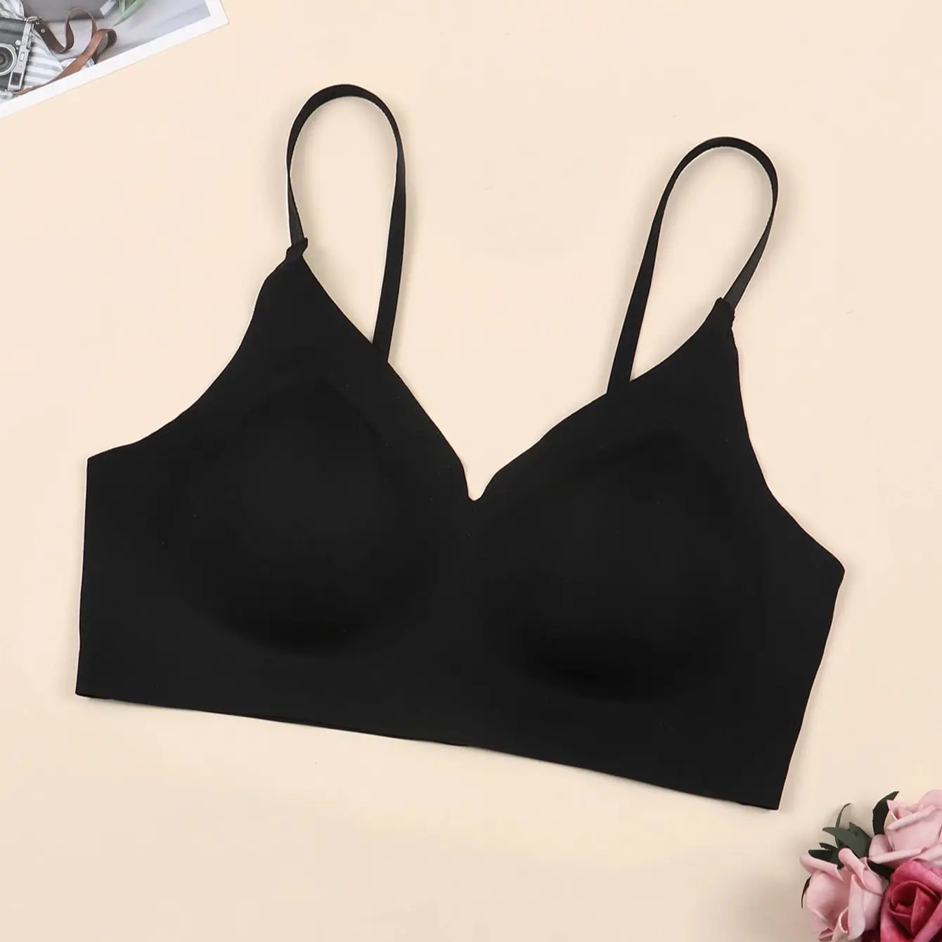 Varsbaby Everyday Seamless Bra for Women Wireless Comfort Brassiere Lingerie Summer Sports Padded Tops