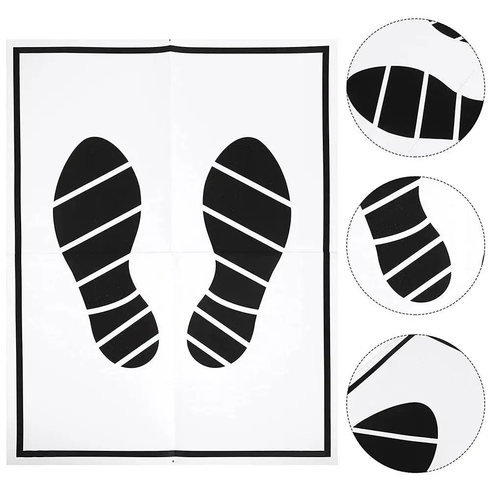 25/50/100Pcs Disposable Car Foot Mats Portable Paper Vehicle Foot Pads For Protection Disposable Car Mat Paper Anti-dirty Mat image 2