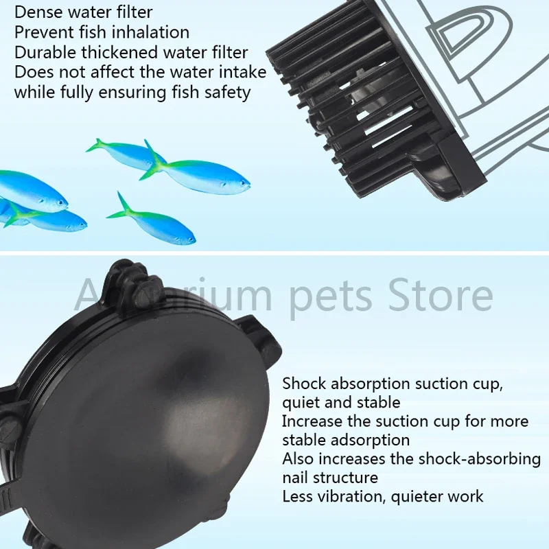 SOBO 220V fish tank aquarium wave pump aquarium surf pump mute small wave generator high power blow fish wave