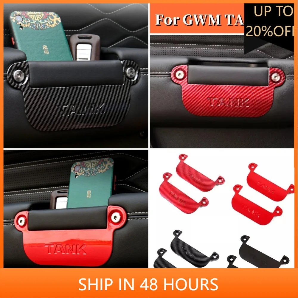 

NEW1 For GWM Great Wall Tank 300 2022 2023 2024 ABS Red/Black Door Handle Partition Armrest Interior Modification Special Access