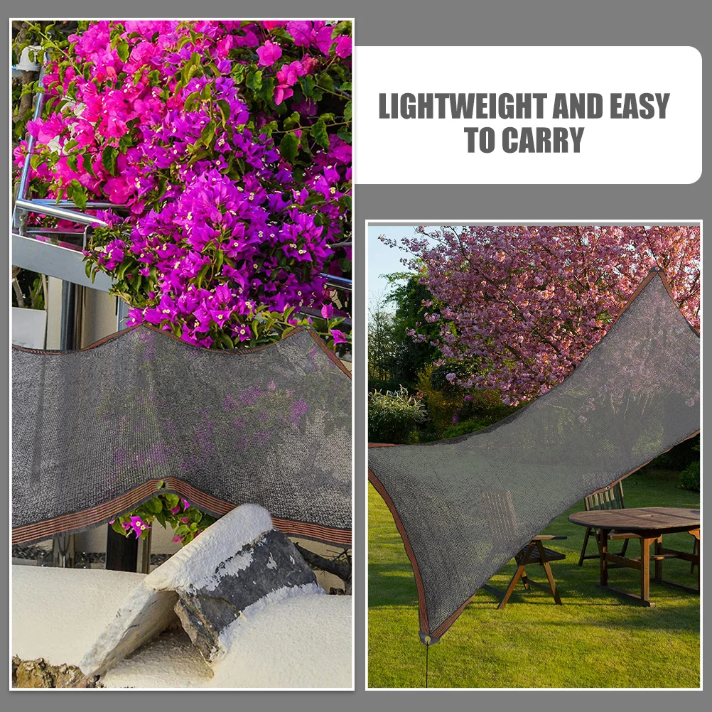 Large Breathable Pe Sunshade Cloth Garden Balcony Patio Carport Outdoor Heat Light Block Shade Cloth Shade Cover